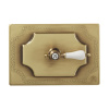 кнопка для инсталляции декоративная migliore ottone classic expert ml.plc-27.053.br без ручки, цвет бронза