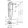 смеситель напольный для ванны hansgrohe metropol 32532140