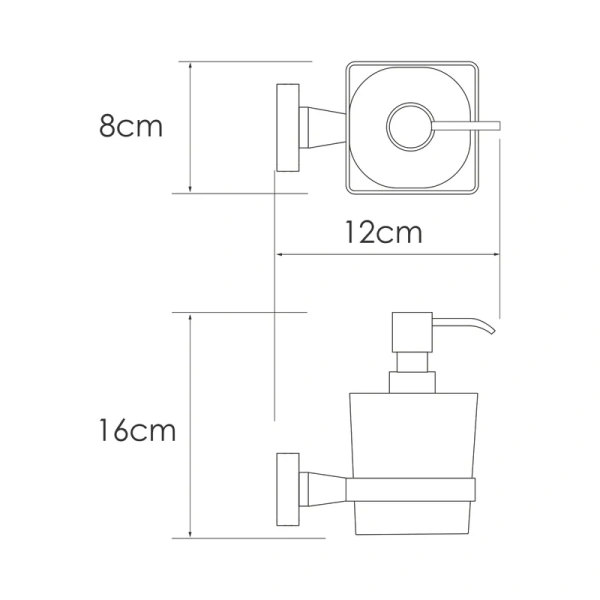 Дозатор для мыла Wasserkraft Mosel 8799 никель