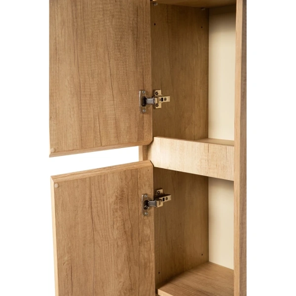 шкаф подвесной belbagno kraft-1600-2a-sc-rnn-l с двумя распашными дверцами с доводчиками, цвет rovere nebrasca nature