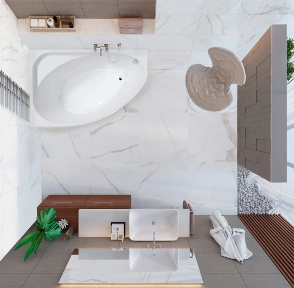 акриловая ванна vagnerplast hapi 170х110 r 170x110 см vpba170hap3lx-04, цвет белый