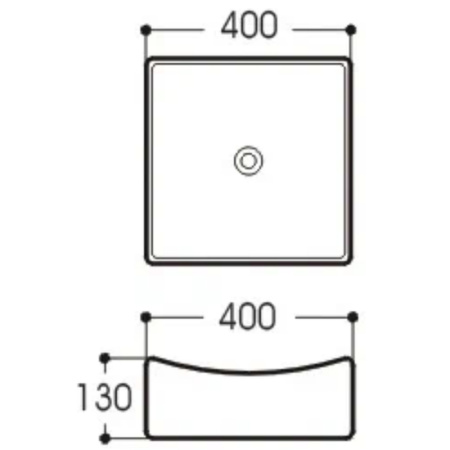 раковина-чаша aquatek 40 aq5516-00 белая