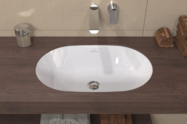 раковина villeroy & boch architectura 5a76 60 01 встраиваемая 63x43 см, альпийский белый