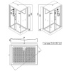 душевая кабина esbano esw-108ckr 100x80 eskw108ckr без гидромассажа