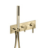 Смеситель для душа Fantini Nostromo 50 P6 E884B цвет Matt British Gold PVD Смеситель для душа Fantini Nostromo 50 P6 E884B цвет Matt British Gold PVD