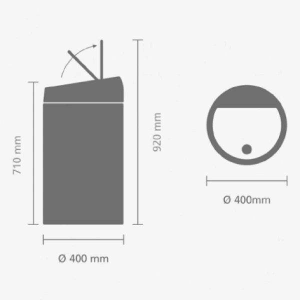 Мусорное ведро Brabantia Touch Bin 402562