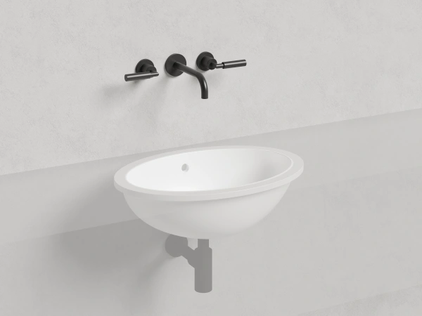 раковина встраиваемая salini callista 109 1101109g 56.5x39.4 см, из материала sapirit, глянцевая, белая