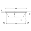 акриловая ванна duravit happy d.2 180x80 (700314)
