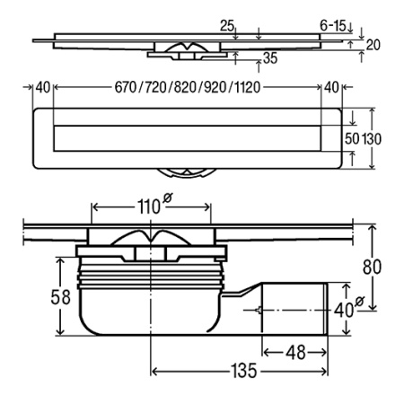 душевой лоток 750 мм viega advantix 753207 с решеткой er13 мод. 4983.20