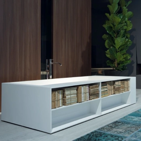 ванны из материала corian 200 см antonio lupi biblio biblio103.sx белая