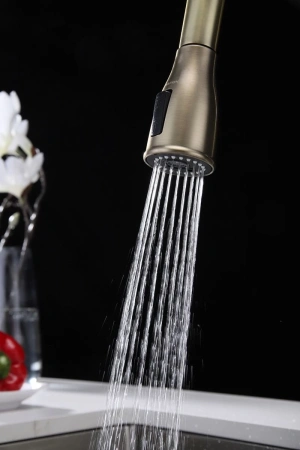 смеситель для кухни paulmark lange la214212-br с подключением к фильтру, цвет бронза