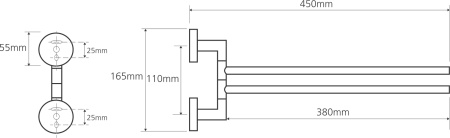 полотенцедержатель bemeta omega 104204102