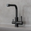 смеситель для кухни lemark expert lm5061bl черный матовый