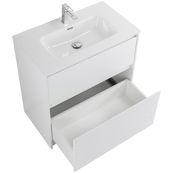 тумба для раковины belbagno kraft-800-2c-pia-bo, напольная, цвет белый.