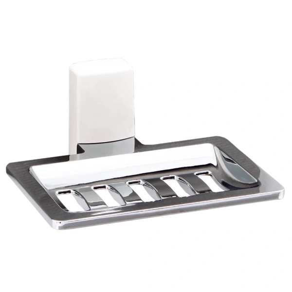 Мыльница WasserKRAFT Leine K-5069W цвет хром | белый