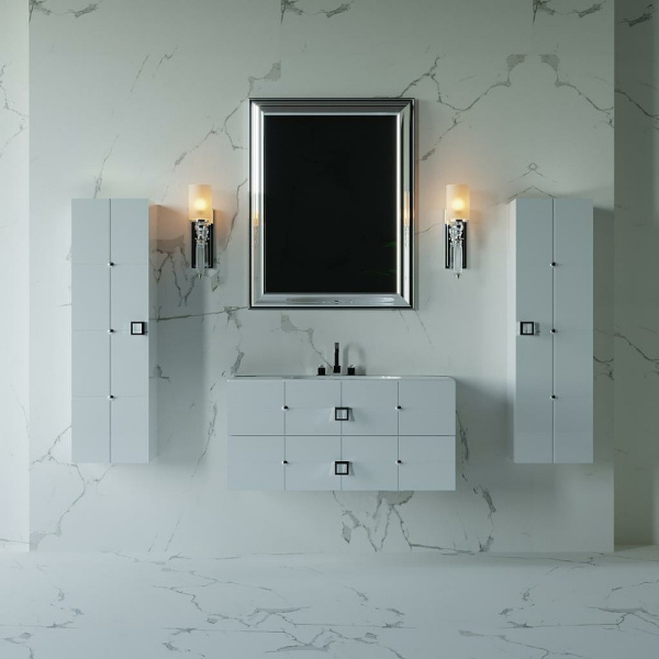 тумба под раковину boheme armadi art vallessi avangarde piazza 100 841-100-wcr подвесная белая хром