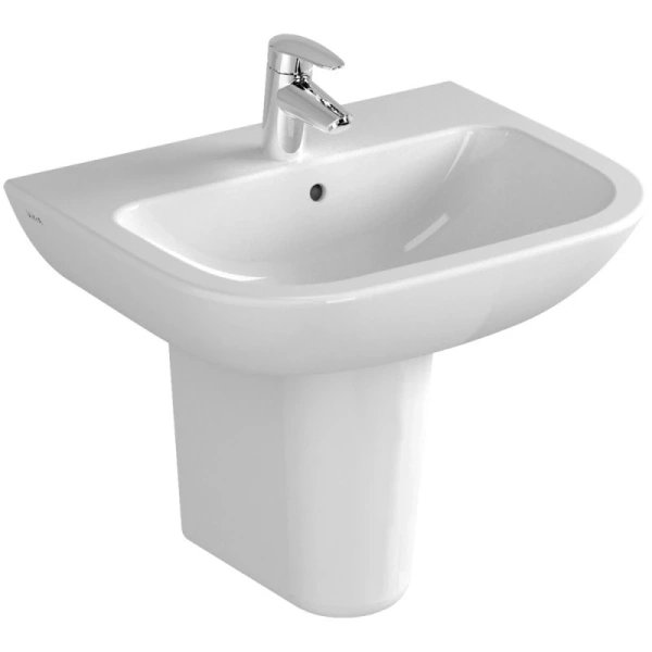 раковина подвесная vitra s20 55см, 5502b003-0001, белая