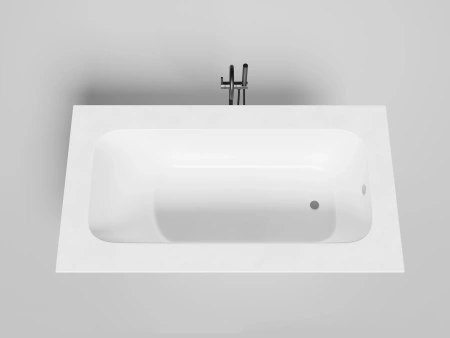 ванна из искусственного камня salini orlando vasta 190х100х60 см, s-stone, белый матовый, 102024m