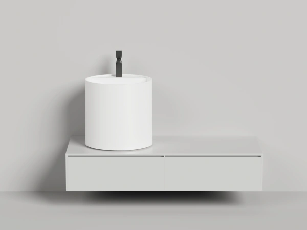 накладная раковина salini armonia round 03 130413tg белый