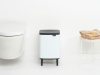 мусорное ведро brabantia bo hi 227165 7 л, белое