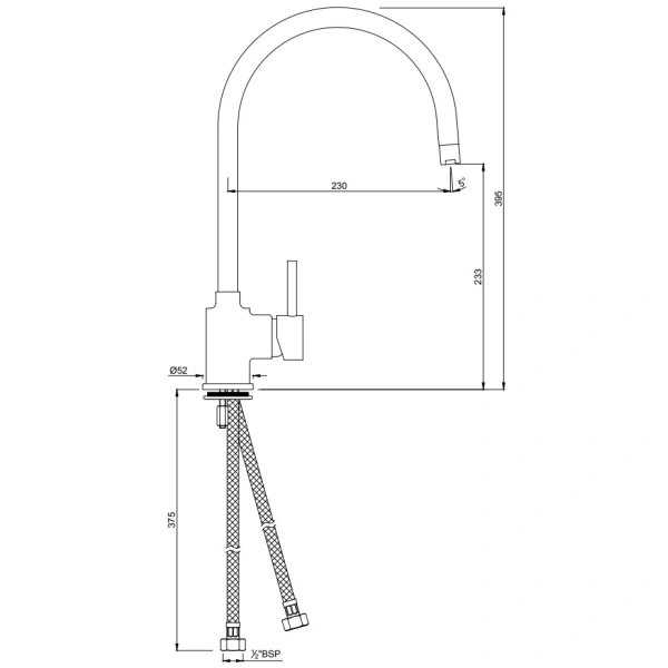 смеситель для кухни jaquar florentine flr-chr-5179b