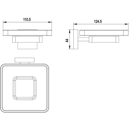 мыльница timo selene 10022/00 chrome