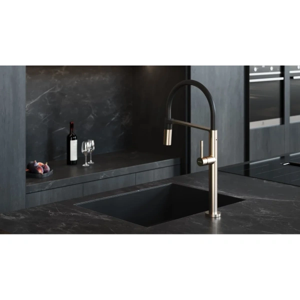 смеситель для кухни boheme uno 114-nb никель