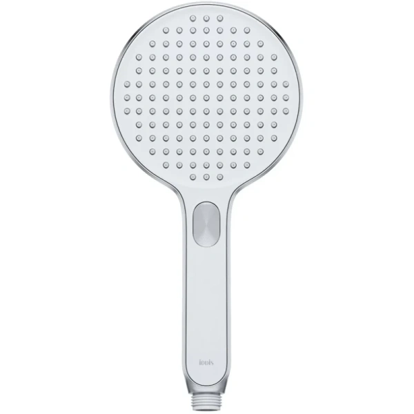 лейка для душа iddis esper esp3fcri18 круглая, хром с белым