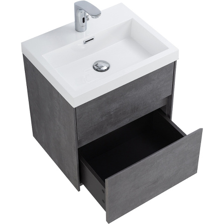 тумба для раковины belbagno pietra mini-500as-2c-so-scm, подвесная, цвет stucco cemento