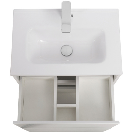 тумба под раковину belbagno kraft39-600/390-2c-pia-bo, напольная, цвет bianco opaco
