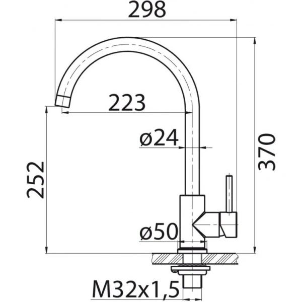 смеситель для кухни belbagno bb-lam03-2-in-nero