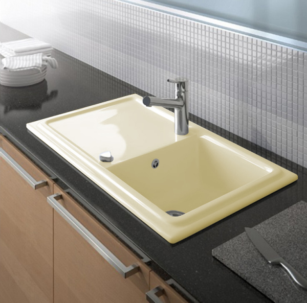 кухонная мойка 86х51 duravit cassia 60 7513861900 цвет бежевый