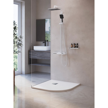 душевой поддон из искусственного камня rgw str-099w 90×90 16153099-01 белый