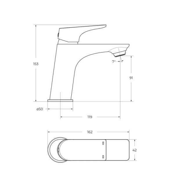 смеситель для раковины belbagno marino marino-lvm-crm-w0 хром