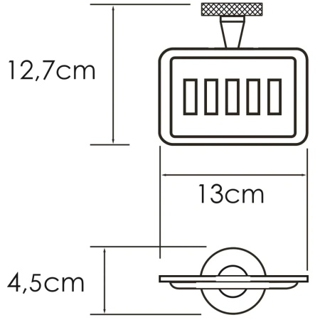 мыльница wasserkraft tauber k-64469 подвесная, цвет никель