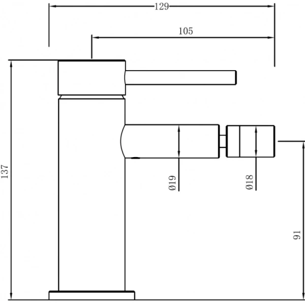 смеситель для биде abber wasser kreis 316 af8124bst нержавеющая сталь