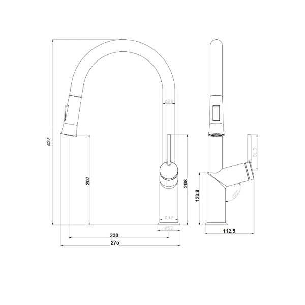 смеситель для кухни lemark minima lm3850c хром