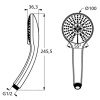 душевая лейка ideal standard idealrain b9403aa