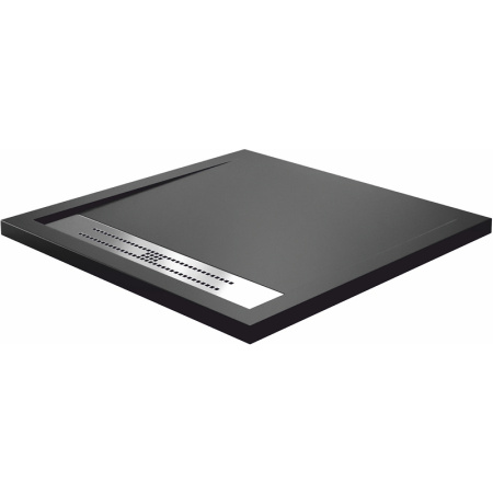 Душевой поддон из искусственного камня WasserKRAFT Abens 90×90 20T03 черный матовый