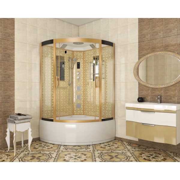 душевая кабина niagara luxe 120x120 ng-7744g с гидромассажем