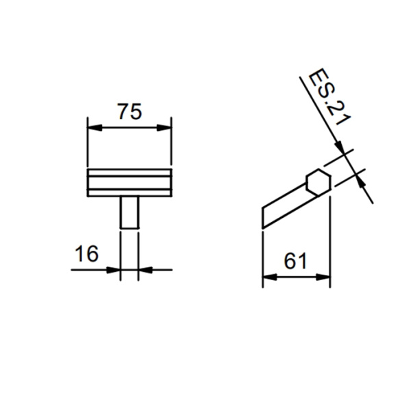Крючок Fantini Venezia 94 P5 7808 цвет Matt Gun Metal PVD