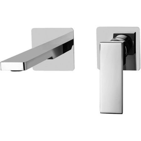 Смеситель Paffoni Elle EL105CR70 для раковины, без донного клапана, встраиваемый, с внутренней частью, излив 22 см, хром глянцевый