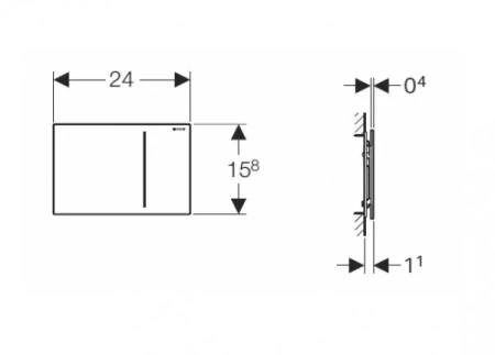 кнопка для инсталяции geberit sigma 70 115.620.sq.1 амбер