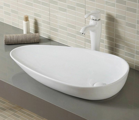 раковина-чаша ceramalux 66 7862-1 белая глянцевая