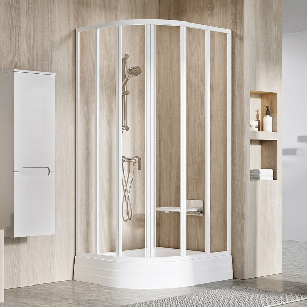 душевой уголок ravak supernova skcp6-90 90x90 32070100z1 профиль белый стекло transparent