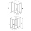 душевая кабина timo premium ilma ilma102l 120х80