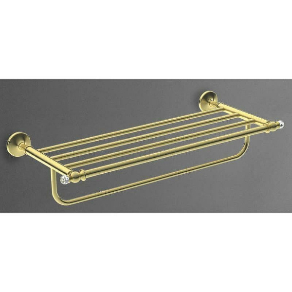 Полочка для полотенец Art&Max Antic Crystal AM-2622SJ-Do, цвет золото