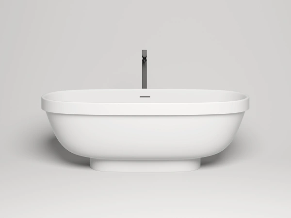 ванна отдельностоящая 180х80 см salini greca 103121m , s-stone, цвет: белый матовый