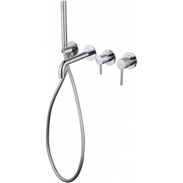 смеситель для ванны abber wasser kreis af8130, цвет хром