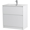 тумба для раковины belbagno kraft-800-2c-pia-bo, напольная, цвет белый.